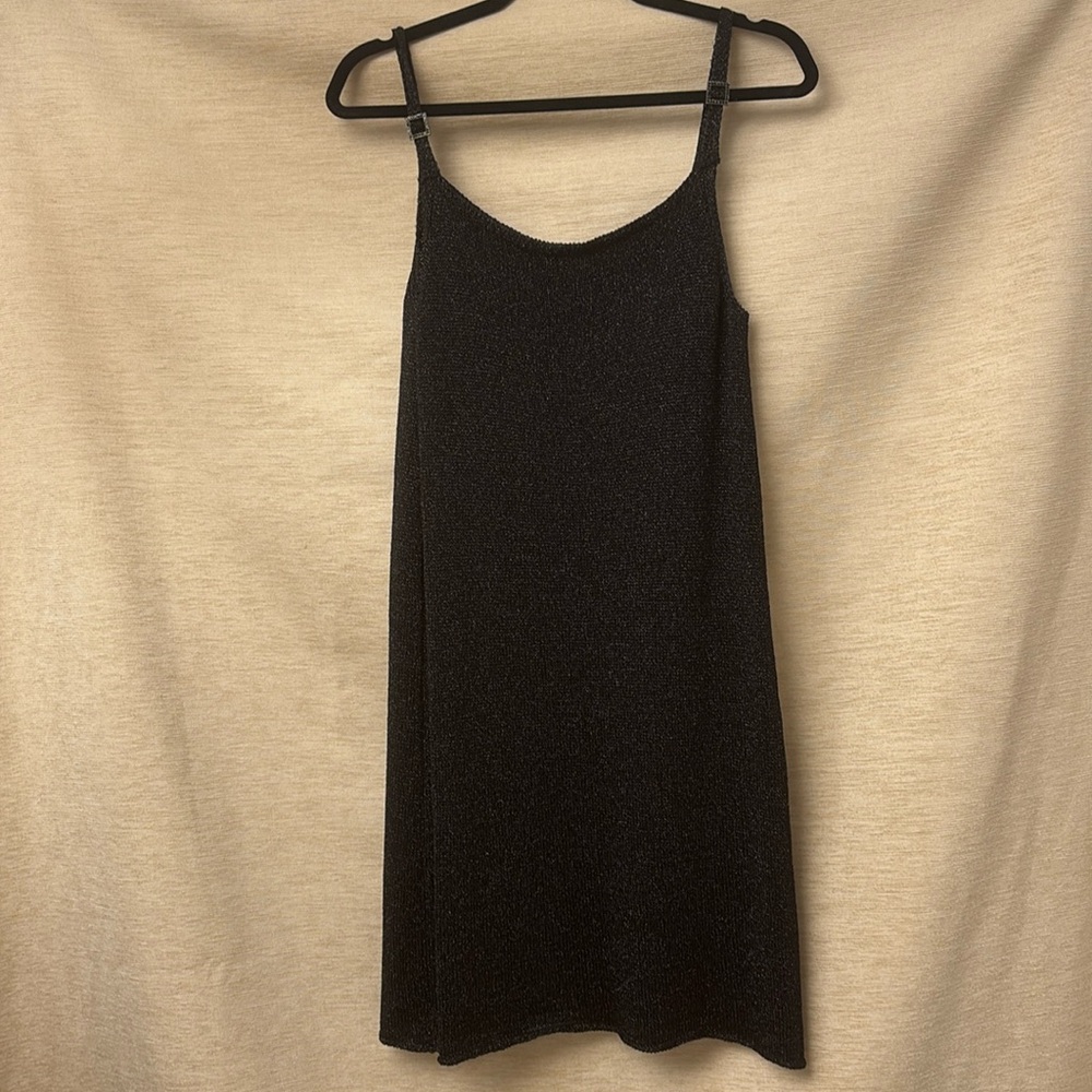 United Colors of‎ Benetton Vintage Black Slip Dress size Medium
